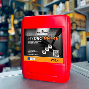 Fluide hydraulique ISO 46 Filmashi de 25L conforme aux normes Parker HF-0 et AFNOR HM.