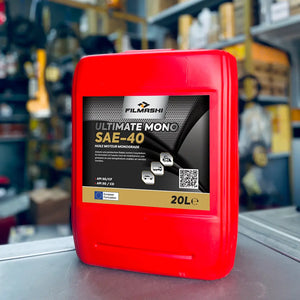 Lubrifiant à grade fixe Filmashi SAE-40 20L pour la lubrification des compresseurs et générateurs.