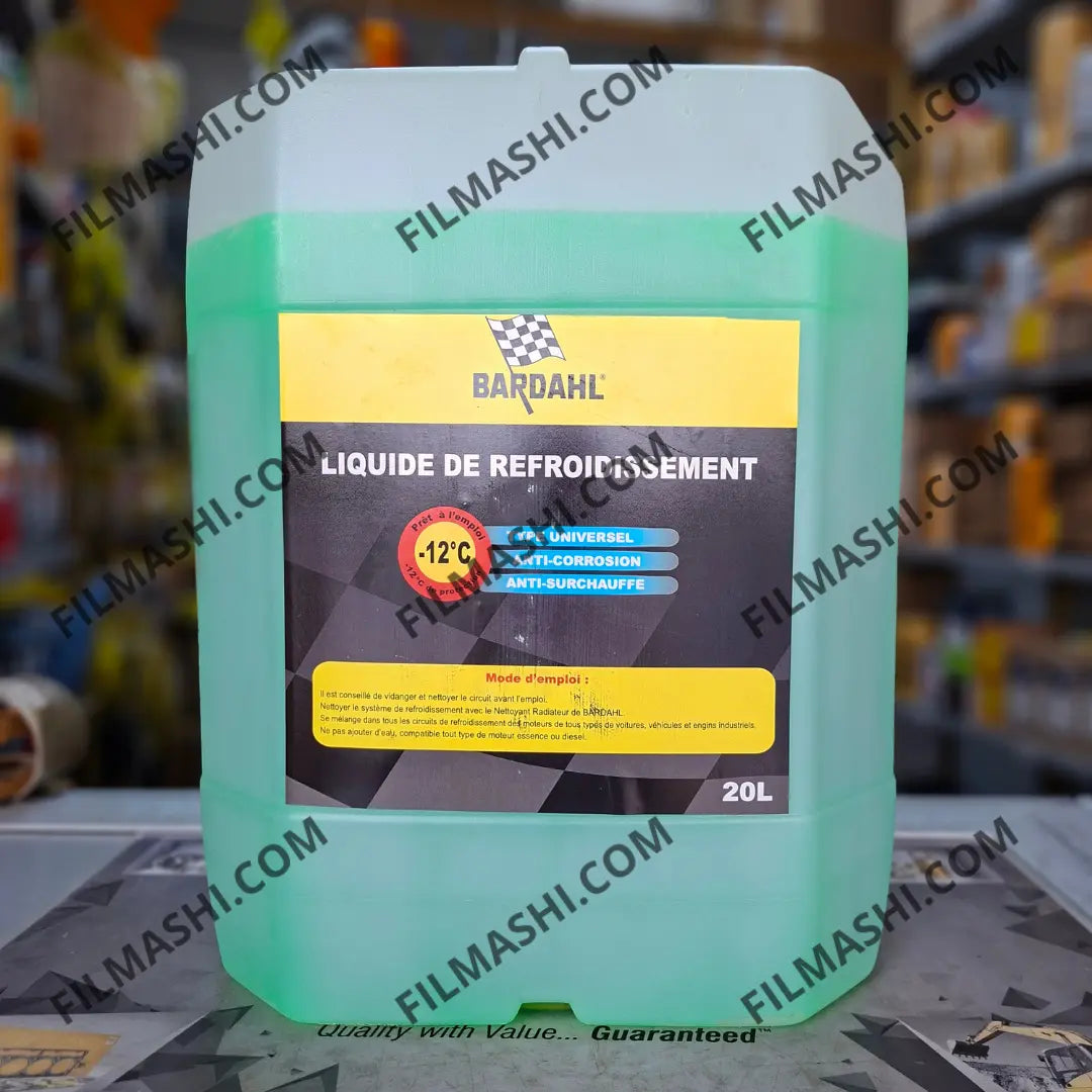 Liquide de Refroidissement Bardahl Universel -12°C 20L disponible chez Filmashi