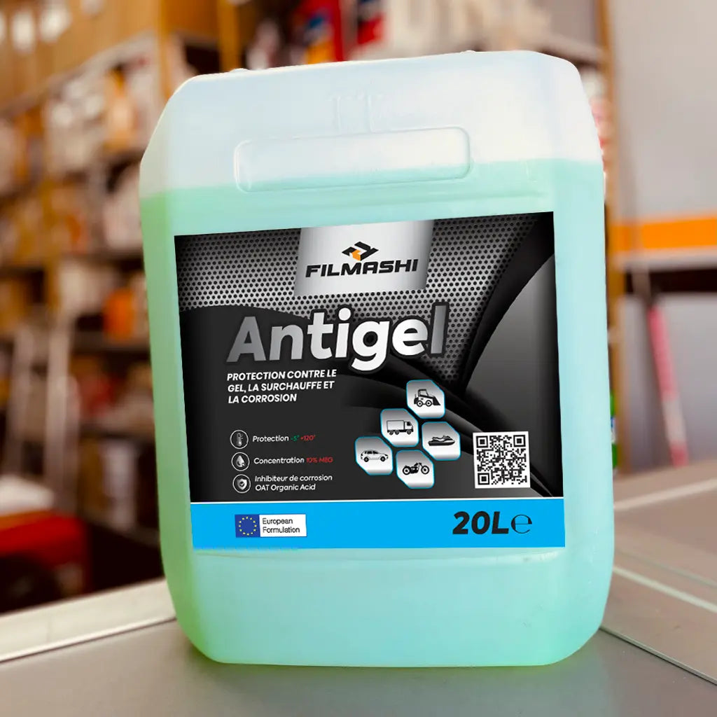 Antigel moteur Filmashi à technologie organique OAT pour la protection thermique des engins.