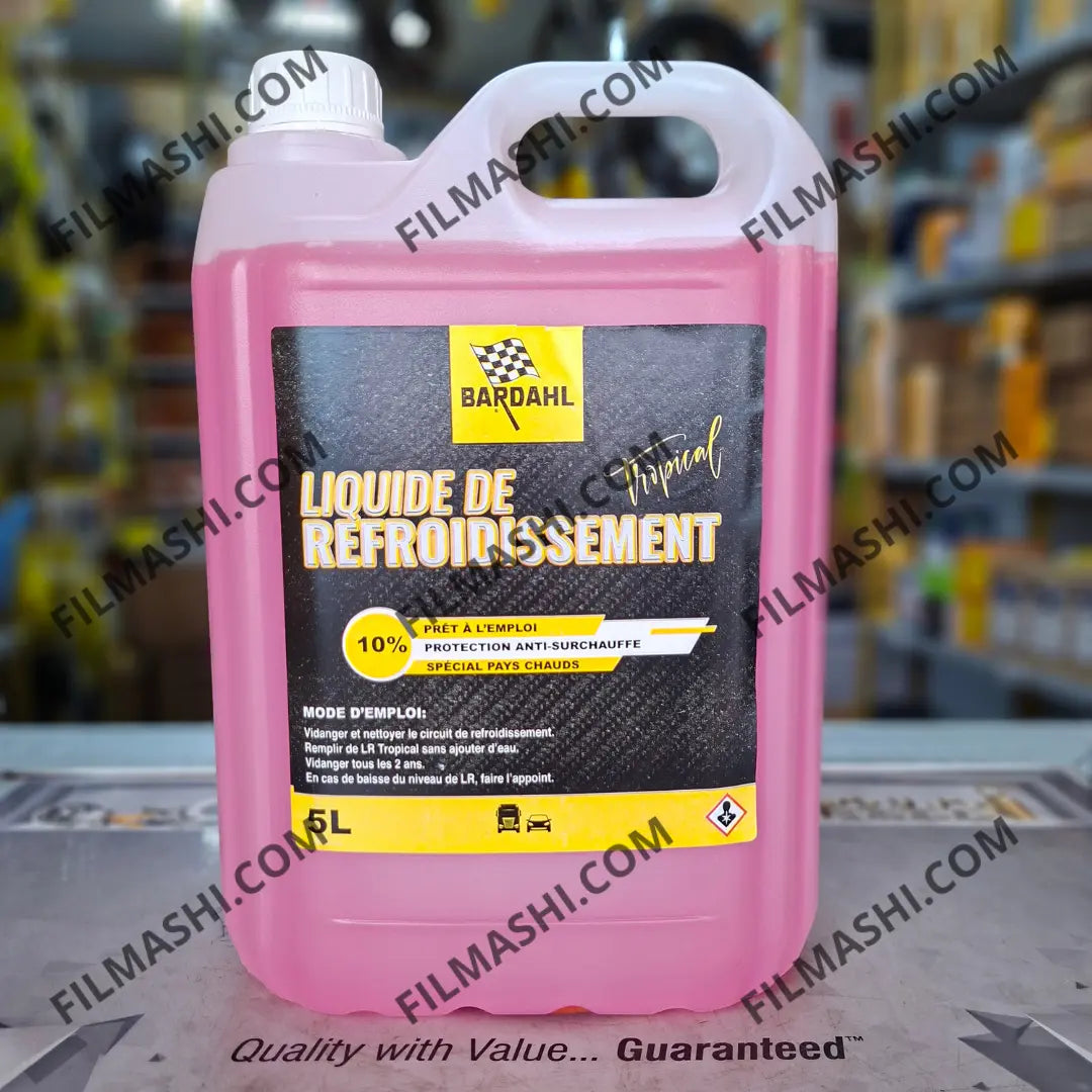Liquide de Refroidissement Bardahl Tropical Rose 5L disponible chez Filmashi