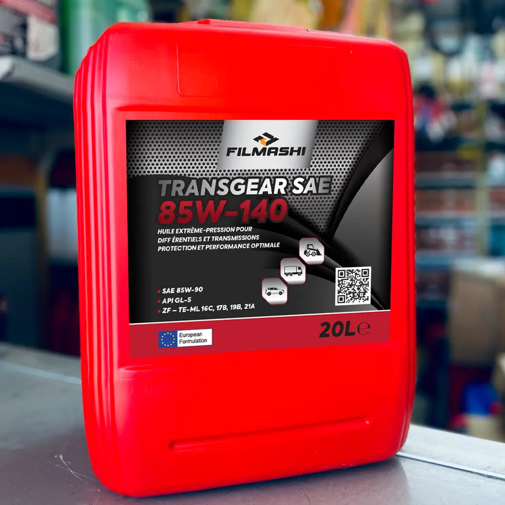 Huile de maintenance de technologie européenne pour boîtes et réducteurs d'excavatrices en format 20L.