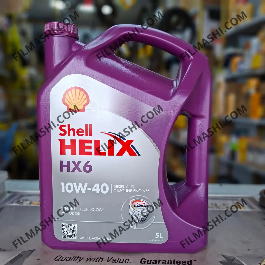Huile Shell Helix HX6 10W-40 5L disponible chez Filmashi