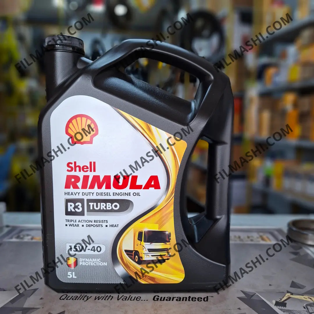 Huile Shell Rimula R3 Turbo 15W-40 5L disponible chez Filmashi